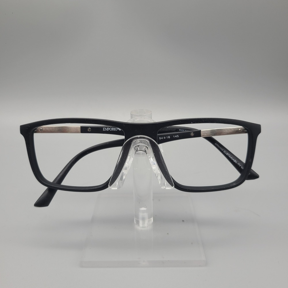 Emporio Armani EA 3221 5001 Matte Black Rectangular Eyeglass Frames 54-16-145